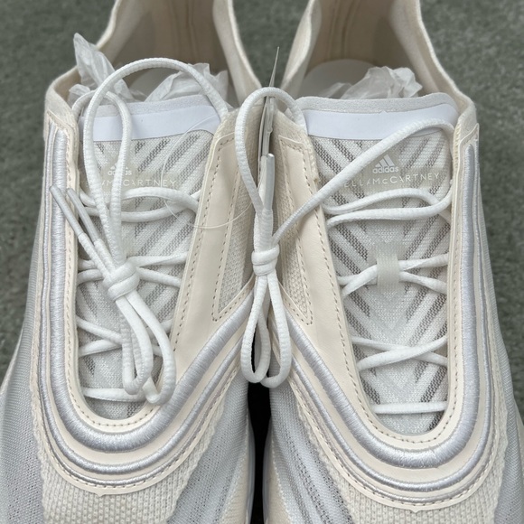 Stella McCartney Adidas Boston Sneaker Running Shoes Cream Cloud White Size 10.5 - Picture 10 of 16